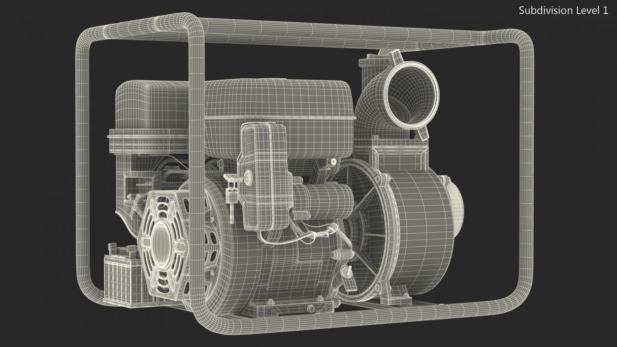 Thornado Petrol Water Transfer Pump 2 3D