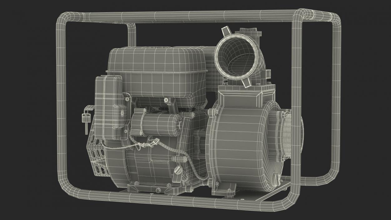 Thornado Petrol Water Transfer Pump 2 3D