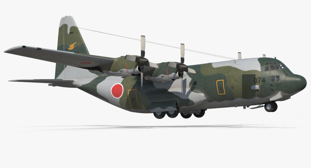 3D Lockheed C 130H Hercules L-382 Japan Air Force