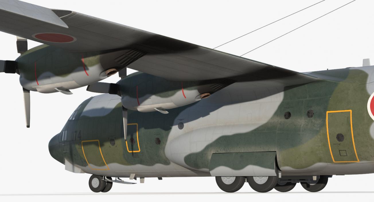 3D Lockheed C 130H Hercules L-382 Japan Air Force