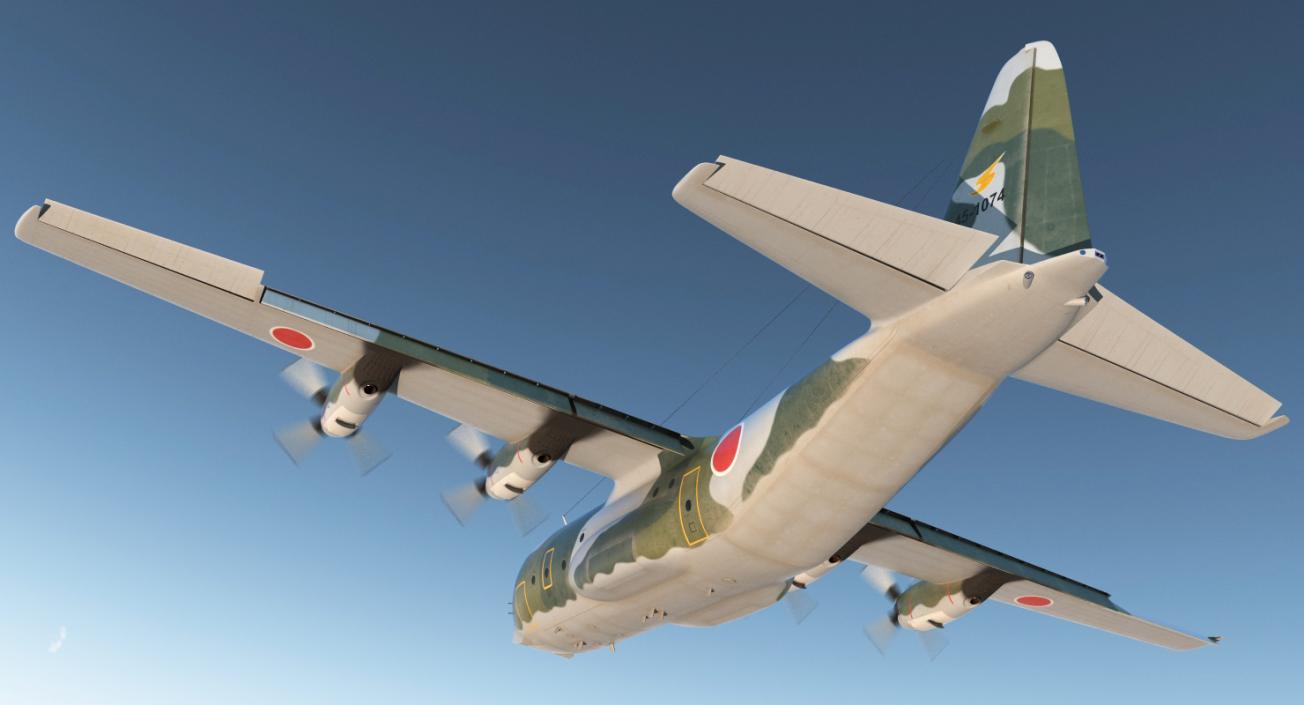 3D Lockheed C 130H Hercules L-382 Japan Air Force