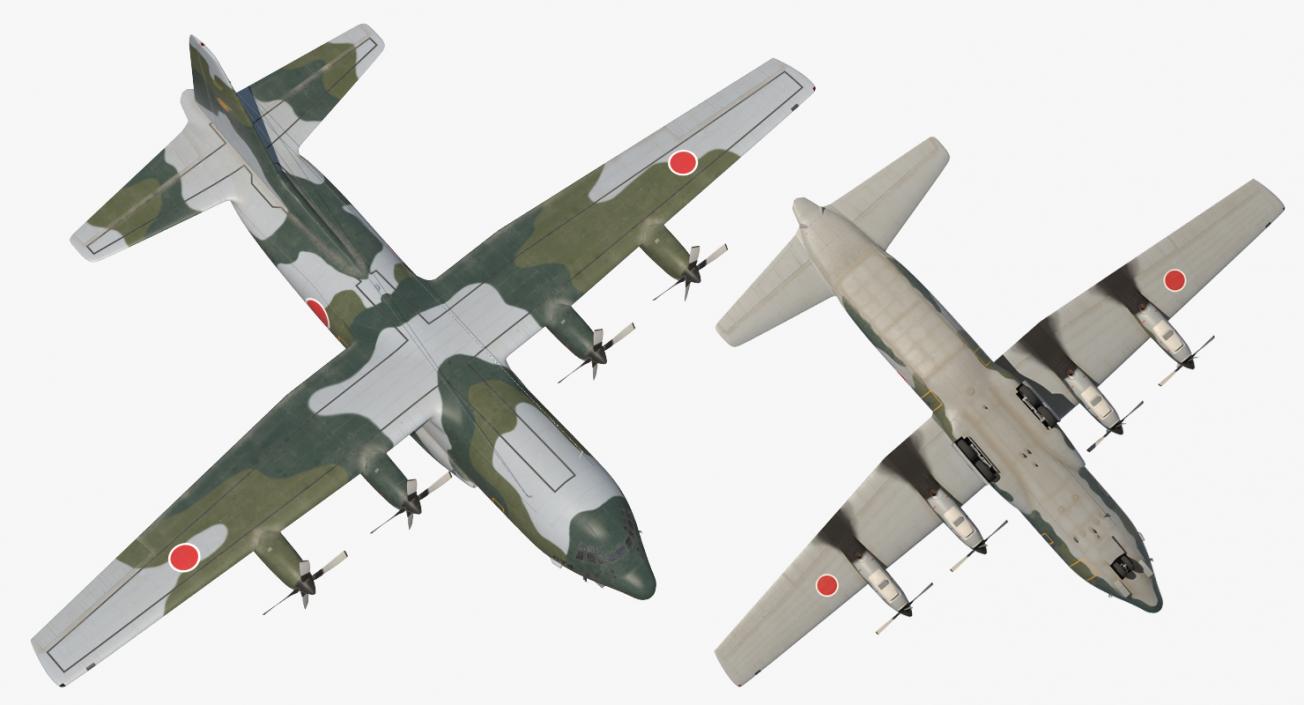 3D Lockheed C 130H Hercules L-382 Japan Air Force