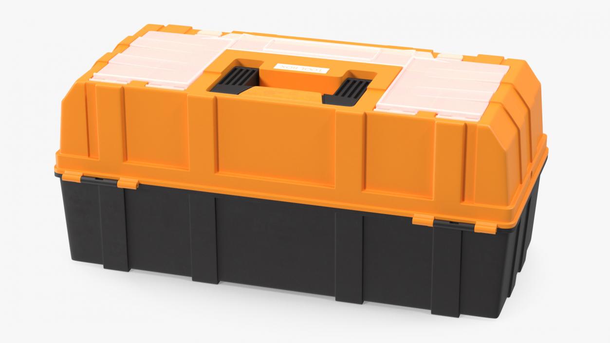 Three Layer Folding Plastic Toolbox Rigged 3D