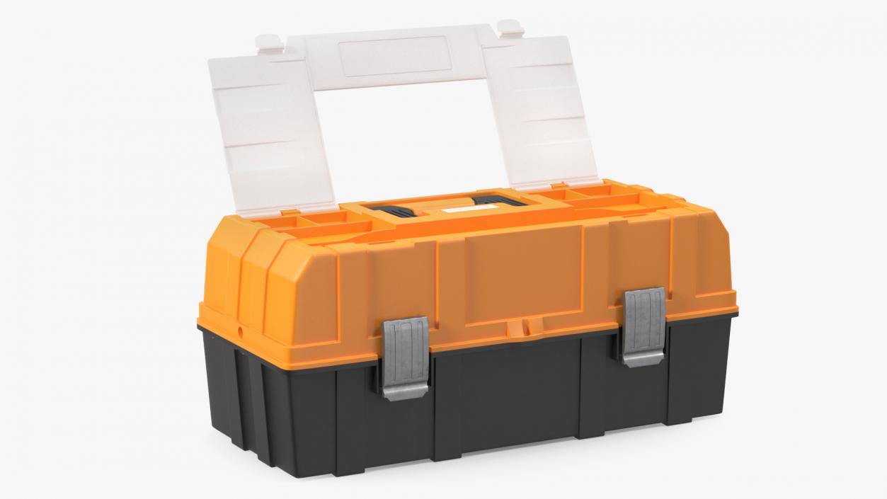 Three Layer Folding Plastic Toolbox Rigged 3D