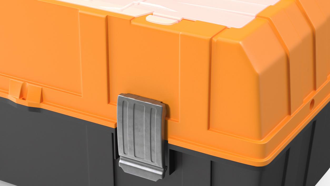 Three Layer Folding Plastic Toolbox Rigged 3D