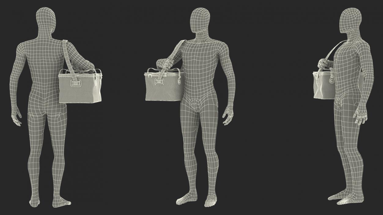 Manikin with Thermal Fishing Bag Feeder Concept 3D