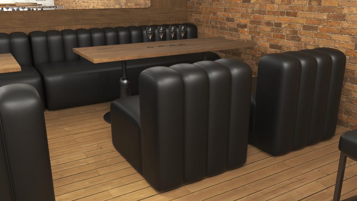 Leather Sofa 2 3D model