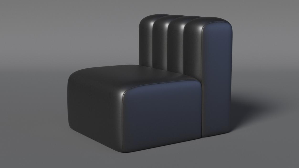 Leather Sofa 2 3D model