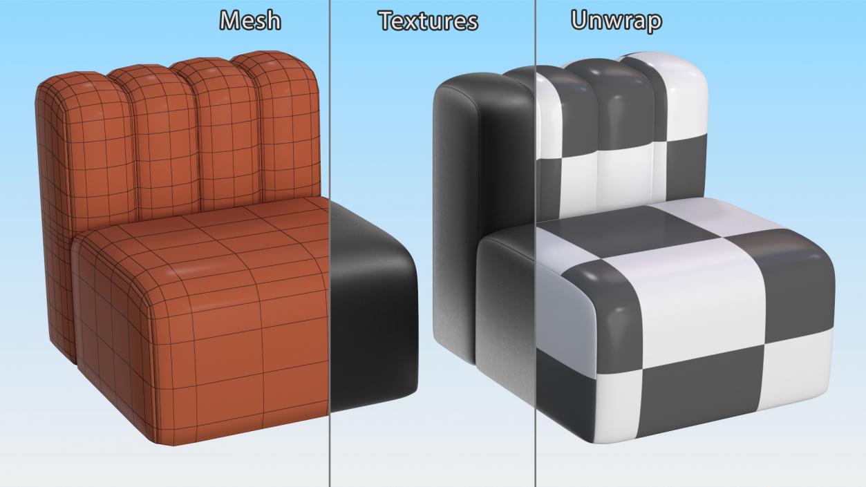 Leather Sofa 2 3D model