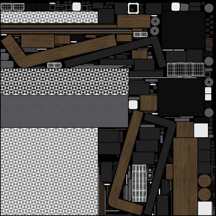 Leather Sofa 2 3D model