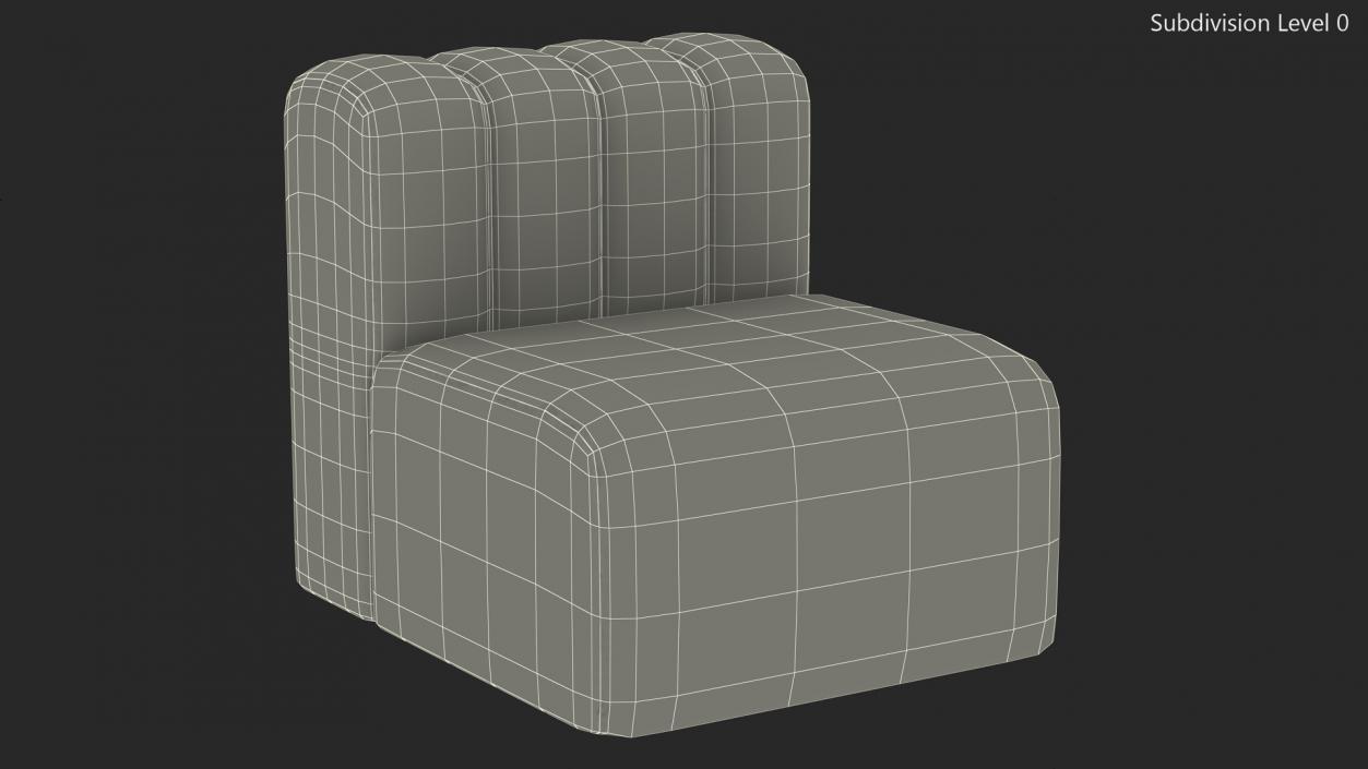 Leather Sofa 2 3D model