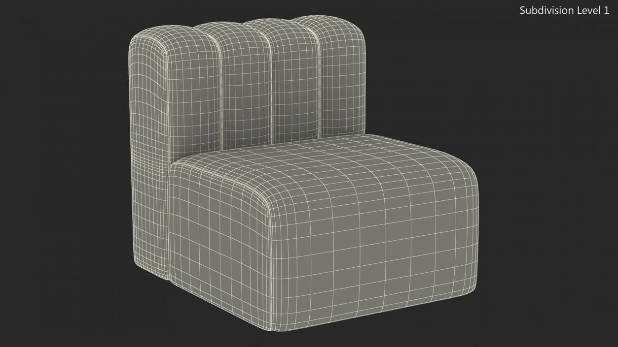 Leather Sofa 2 3D model