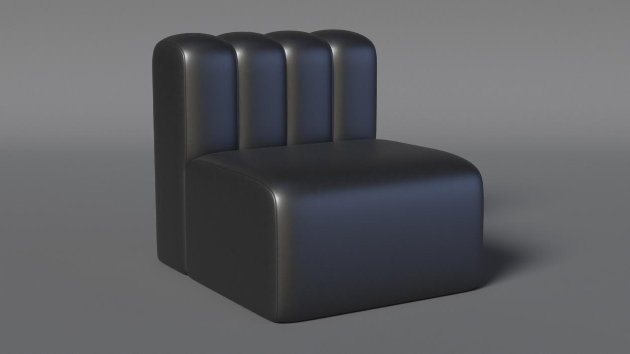 Leather Sofa 2 3D model