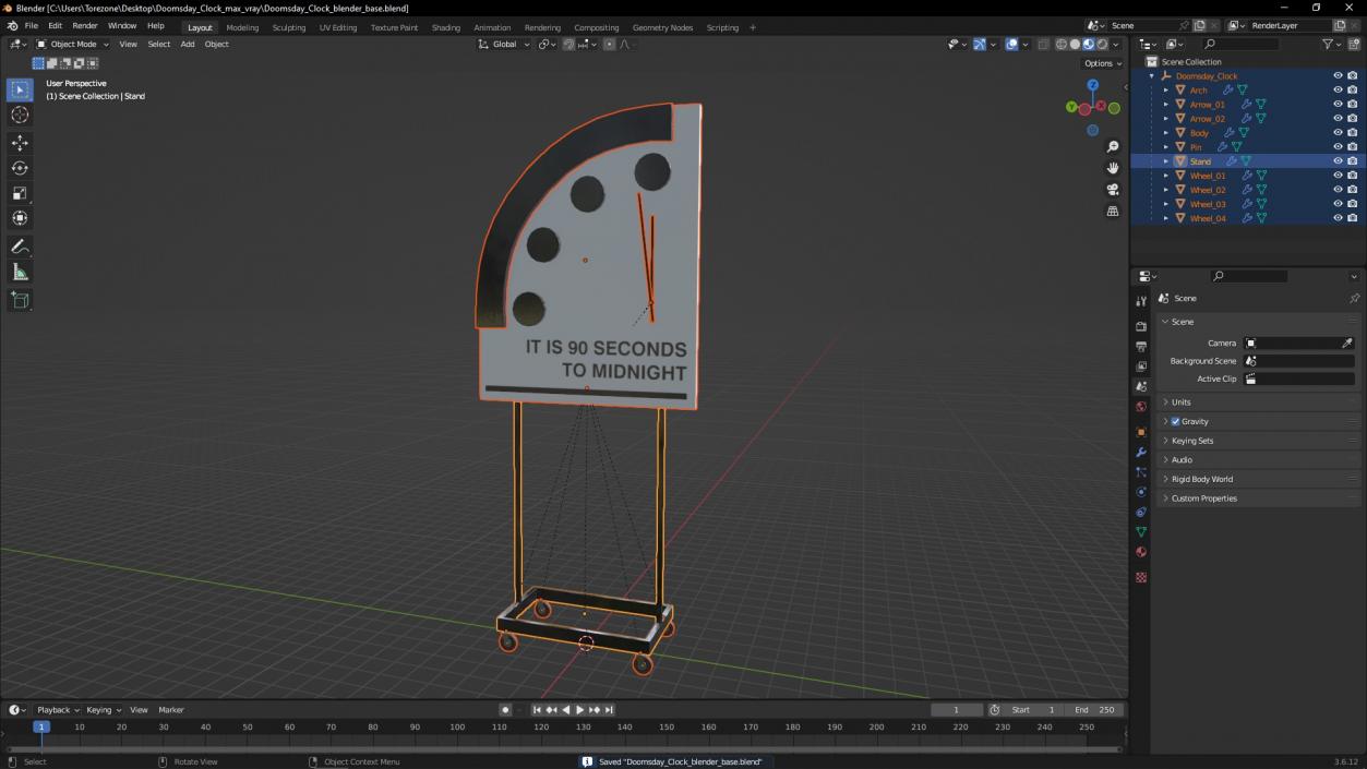 3D Doomsday Clock 2