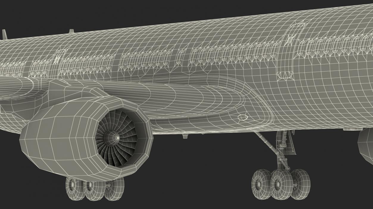 Tupolev Tu-214 Russian Government Airliner Rigged 3D model