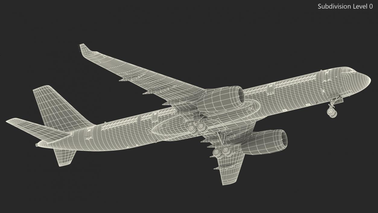 Tupolev Tu-214 Russian Government Airliner Rigged 3D model