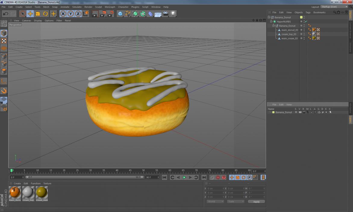 Banana Donut 3D