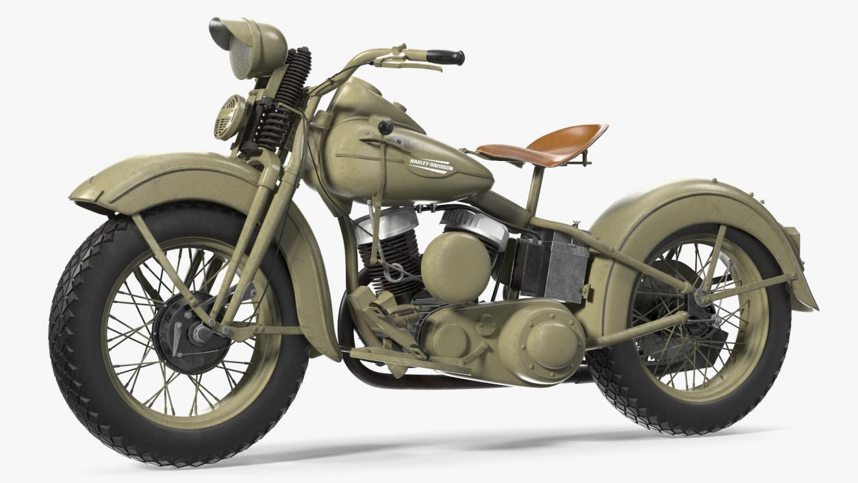 3D model Harley-Davidson WLA Liberator Green