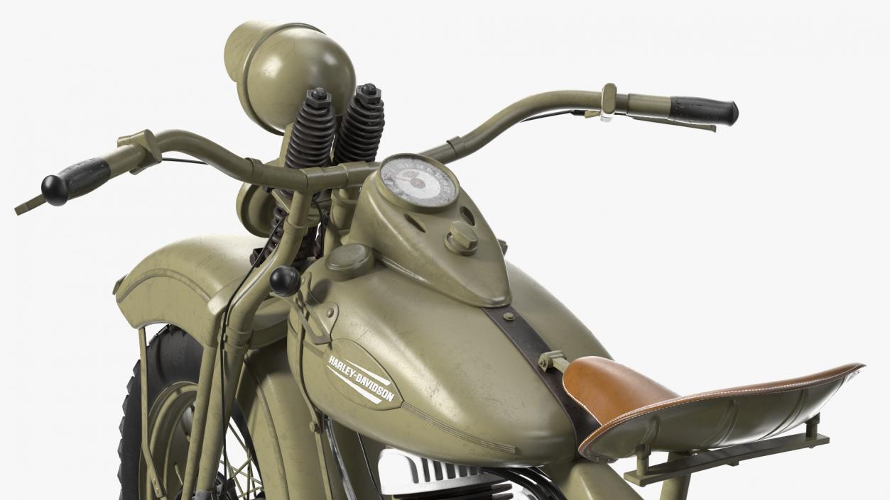 3D model Harley-Davidson WLA Liberator Green