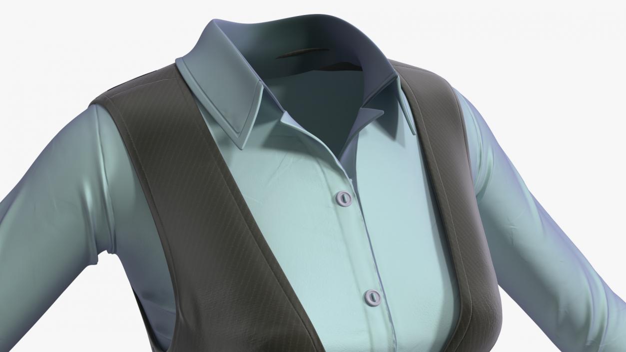 3D Waistcoat Business Suit model