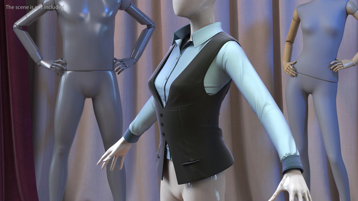 3D Waistcoat Business Suit model