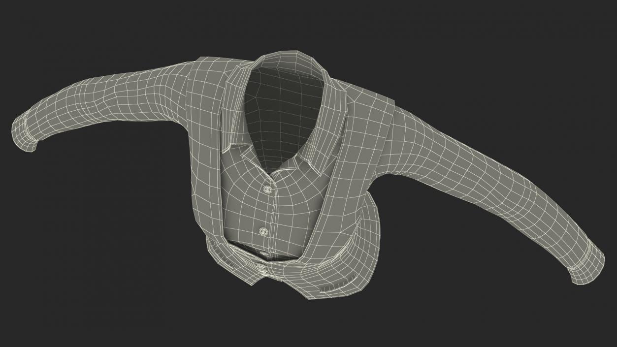 3D Waistcoat Business Suit model