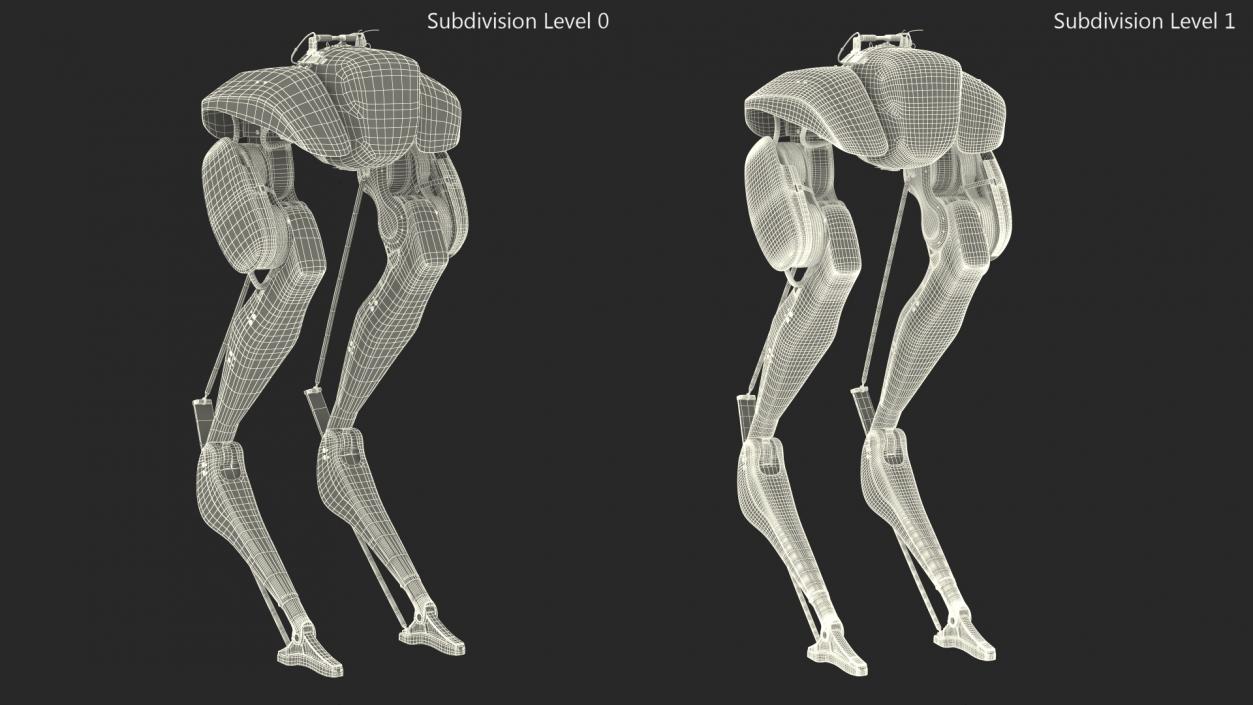 3D Two-legged Cassie Robot Blue model