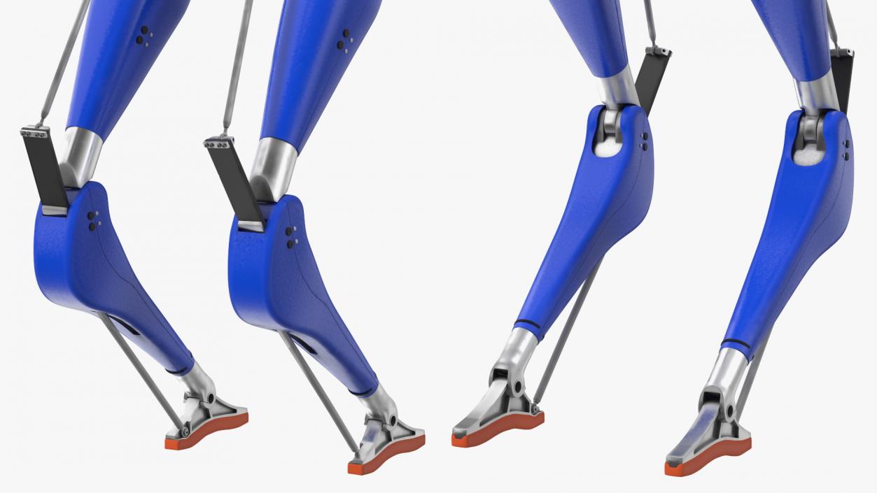 3D Two-legged Cassie Robot Blue model