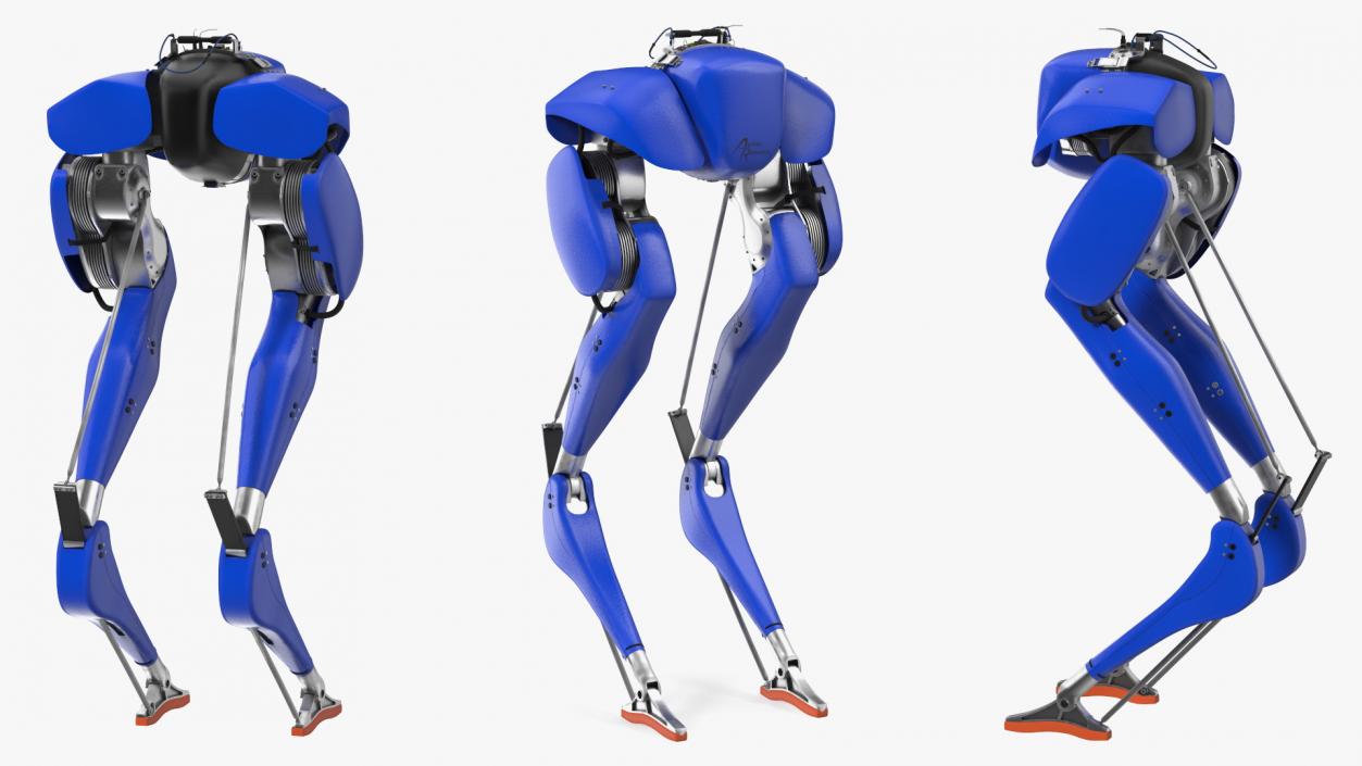 3D Two-legged Cassie Robot Blue model