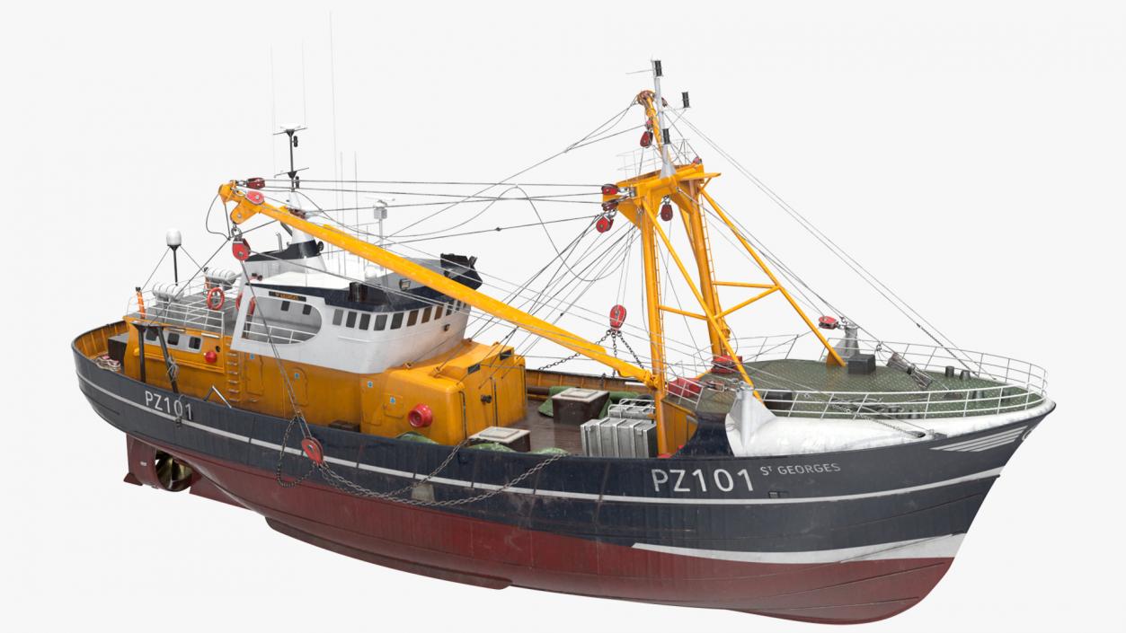 Trawler Fishing Vessels Collection 3D model