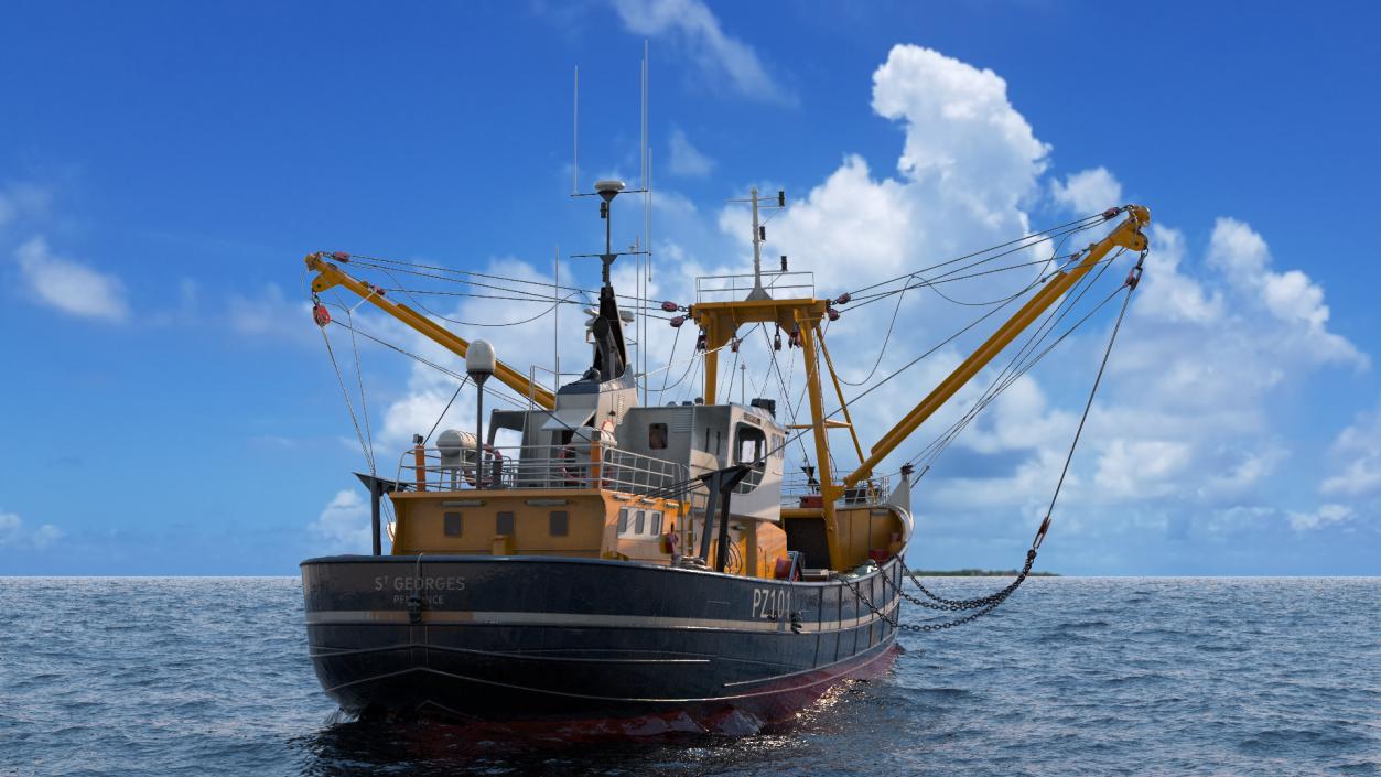 Trawler Fishing Vessels Collection 3D model