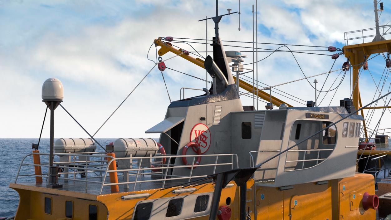 Trawler Fishing Vessels Collection 3D model