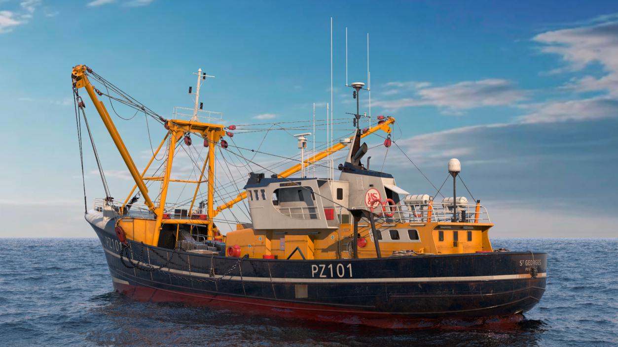 Trawler Fishing Vessels Collection 3D model