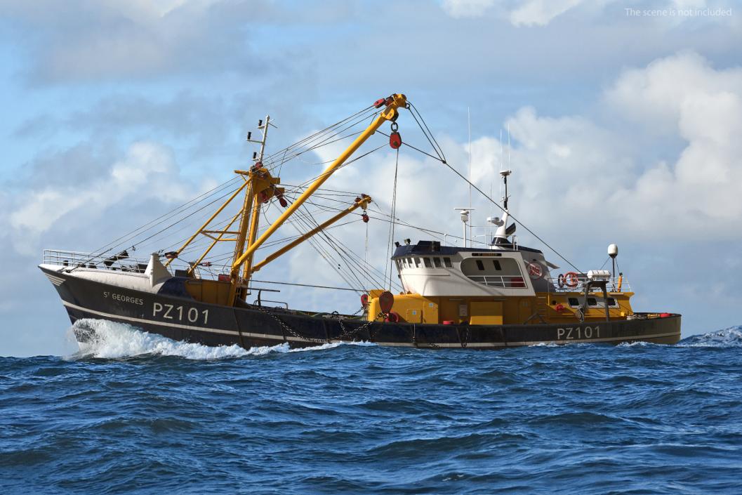 Trawler Fishing Vessels Collection 3D model