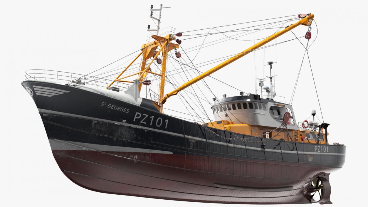 Trawler Fishing Vessels Collection 3D model