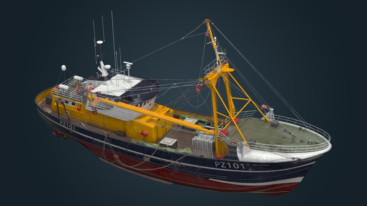 Trawler Fishing Vessels Collection 3D model