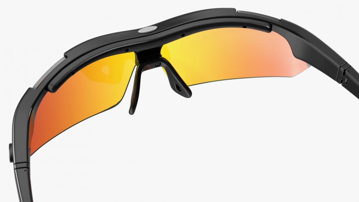 3D model Orange Cycling Sport Sunglasses Set