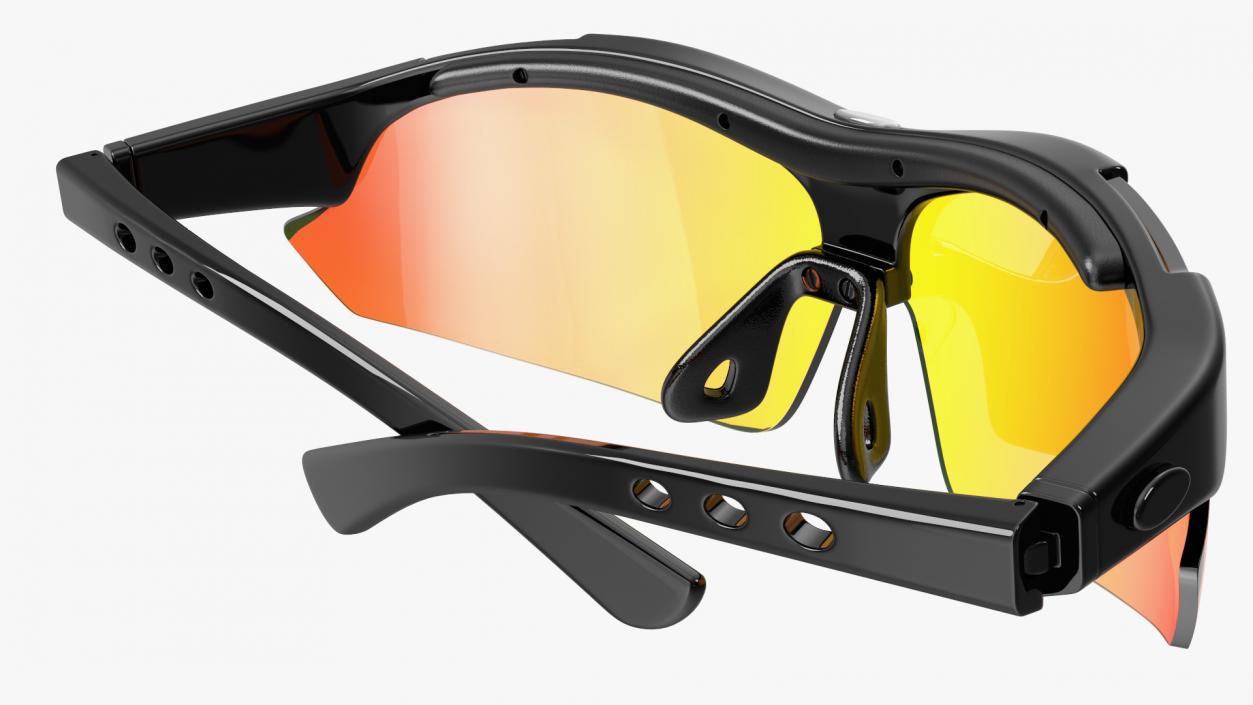 3D model Orange Cycling Sport Sunglasses Set