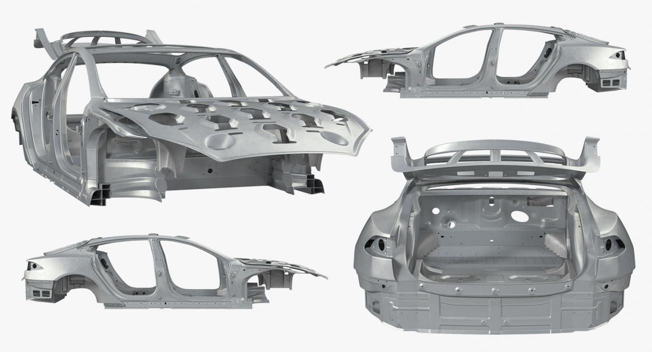 3D Tesla Model S Frame 2