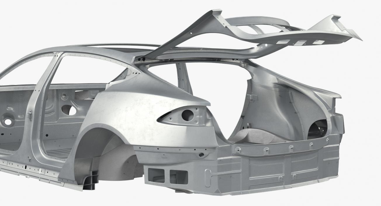 3D Tesla Model S Frame 2