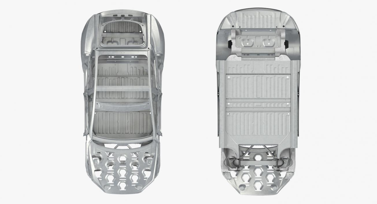 3D Tesla Model S Frame 2