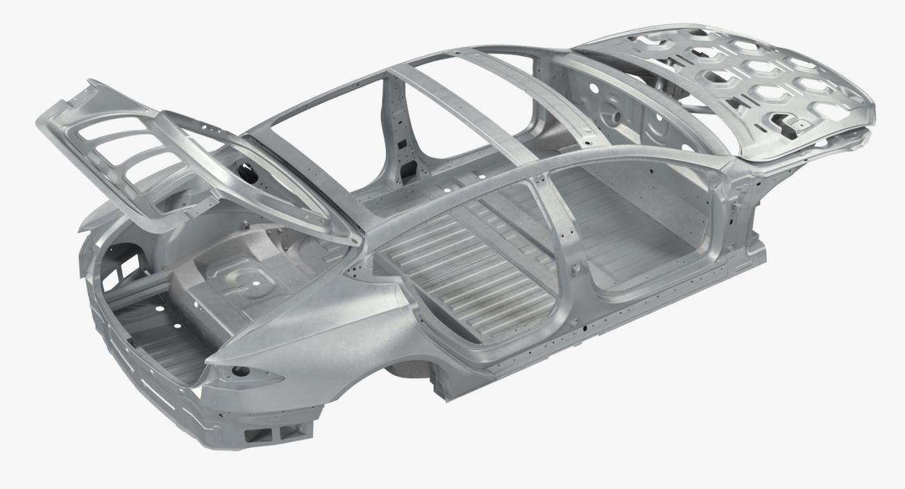 3D Tesla Model S Frame 2