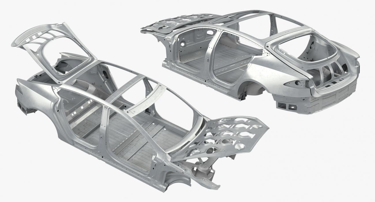 3D Tesla Model S Frame 2