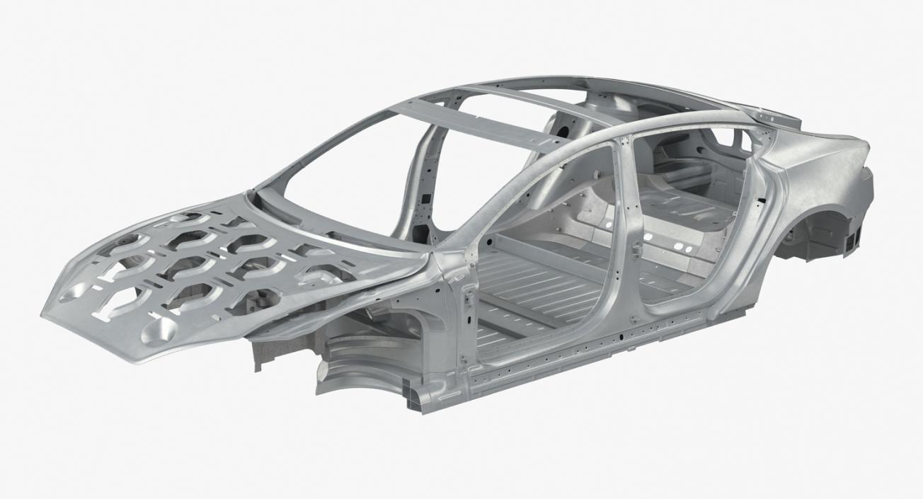 3D Tesla Model S Frame 2