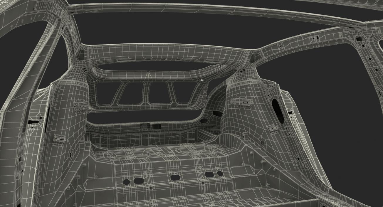 3D Tesla Model S Frame 2