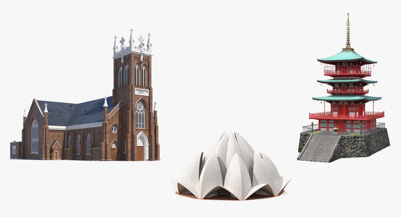 3D model Religious Buildings Collection