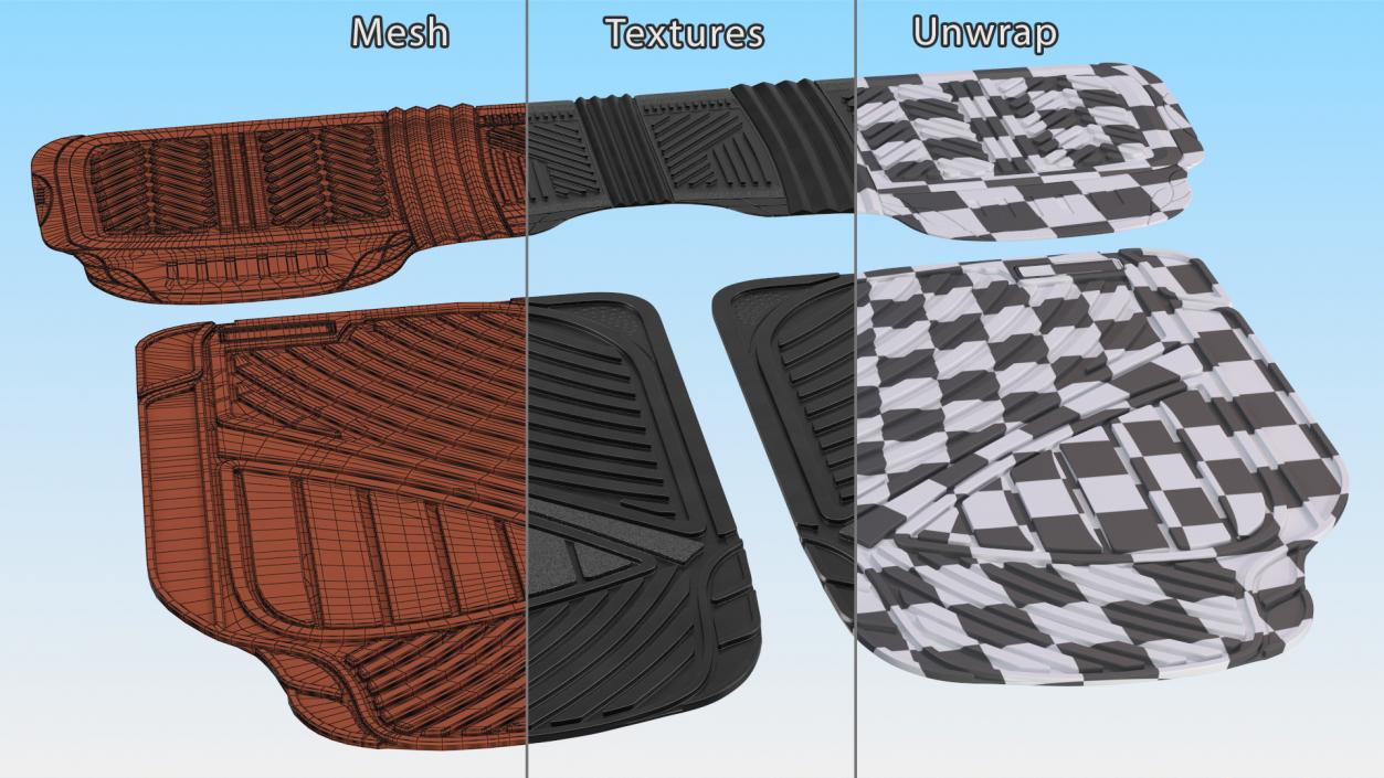 3D All-Season Rubber Car Mats