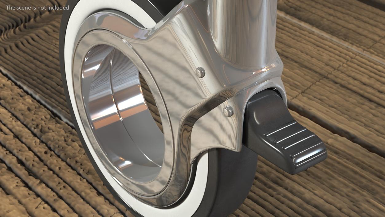 3D Hub Free Swivel Caster with Brake model