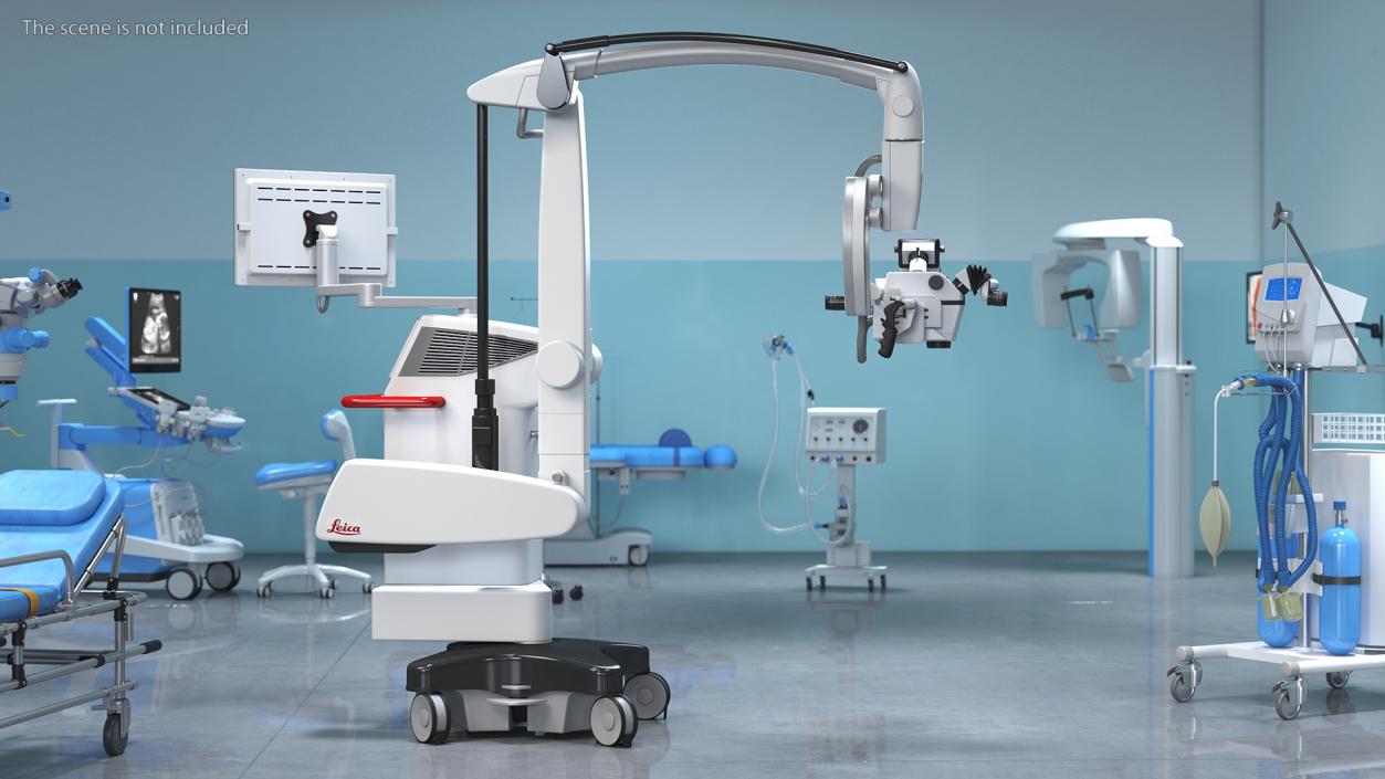 Precision Surgical Microscope Leica M530 OHX 3D model