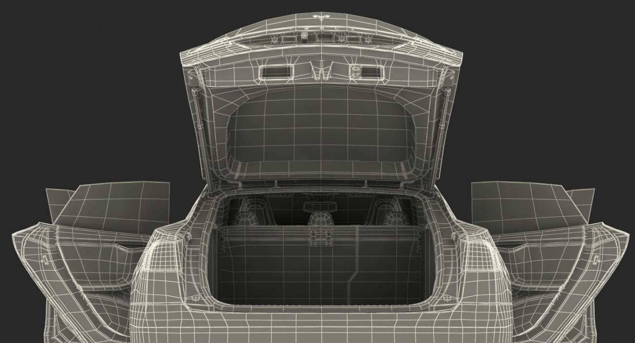 3D Tesla Model S P100D 2015 Rigged